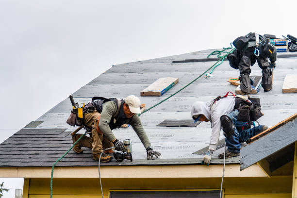 Professional Roofing technician working in Hanover, MA